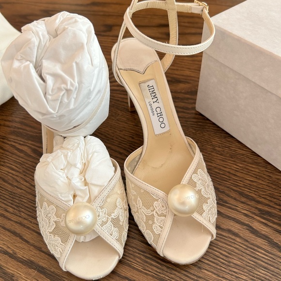 Jimmy Choo Sacora 85 Bridal Collection size 6.5 - Picture 5 of 13